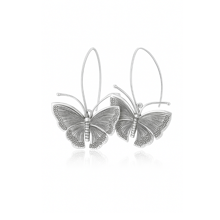 Ingram - Vintage butterfly earrings made of silver